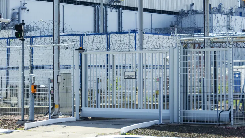 Prison gate