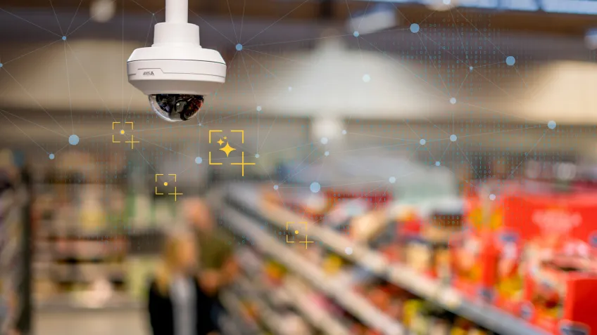 Camera in retail store