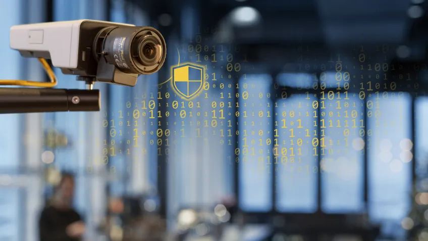 Network camera with a cybersecurity overlay visualizing compliance towards the cra 