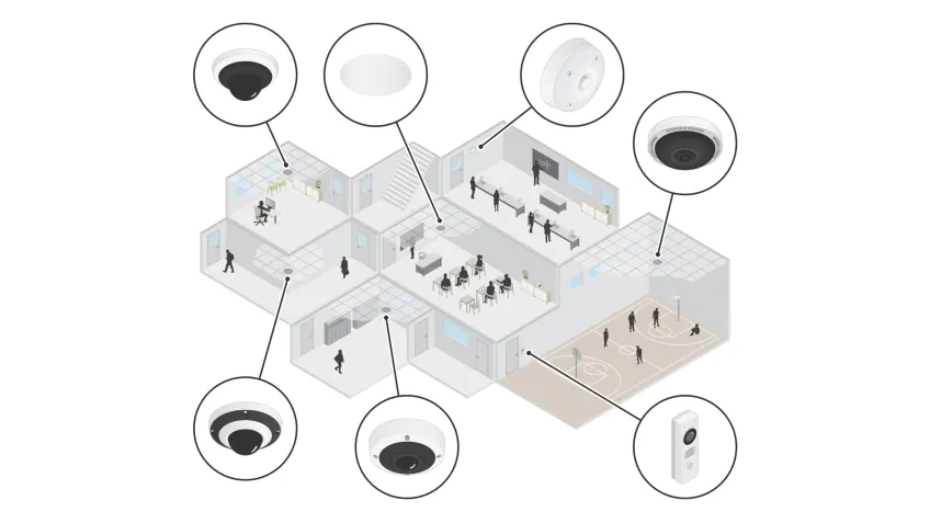 Illustration of school security solutions