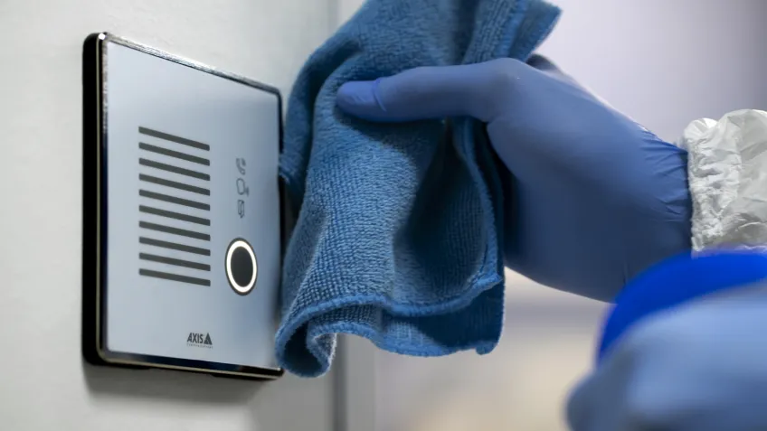 Cleaning a network intercom as a step in your cctv maintenance