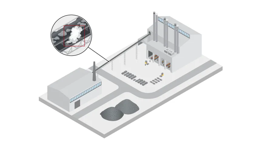 Illustration of mining analytics and early smoke detection