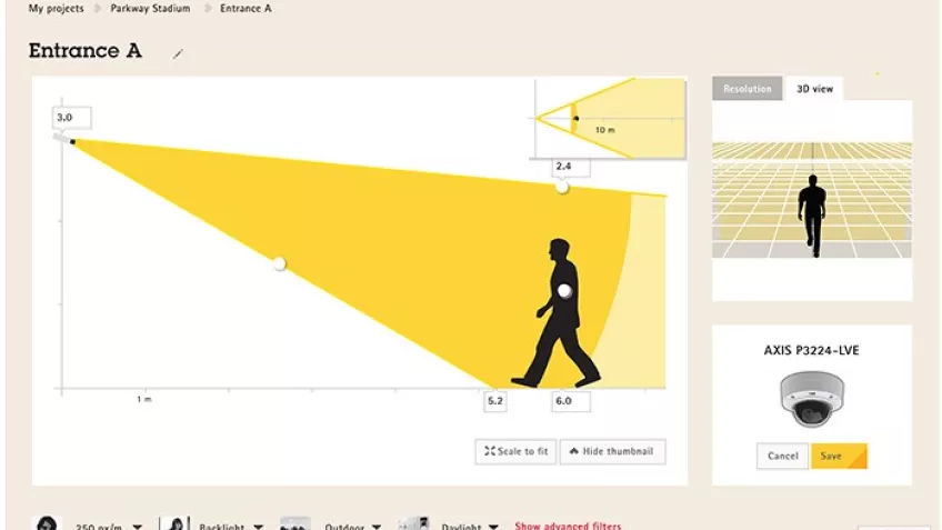 Axis Camera Station Integrator Suiteに含まれるツールの一つである、Axis Site Designer