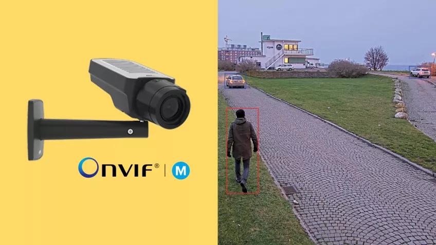 Axis products conform to ONVIF Profile M for easier integration of metadata