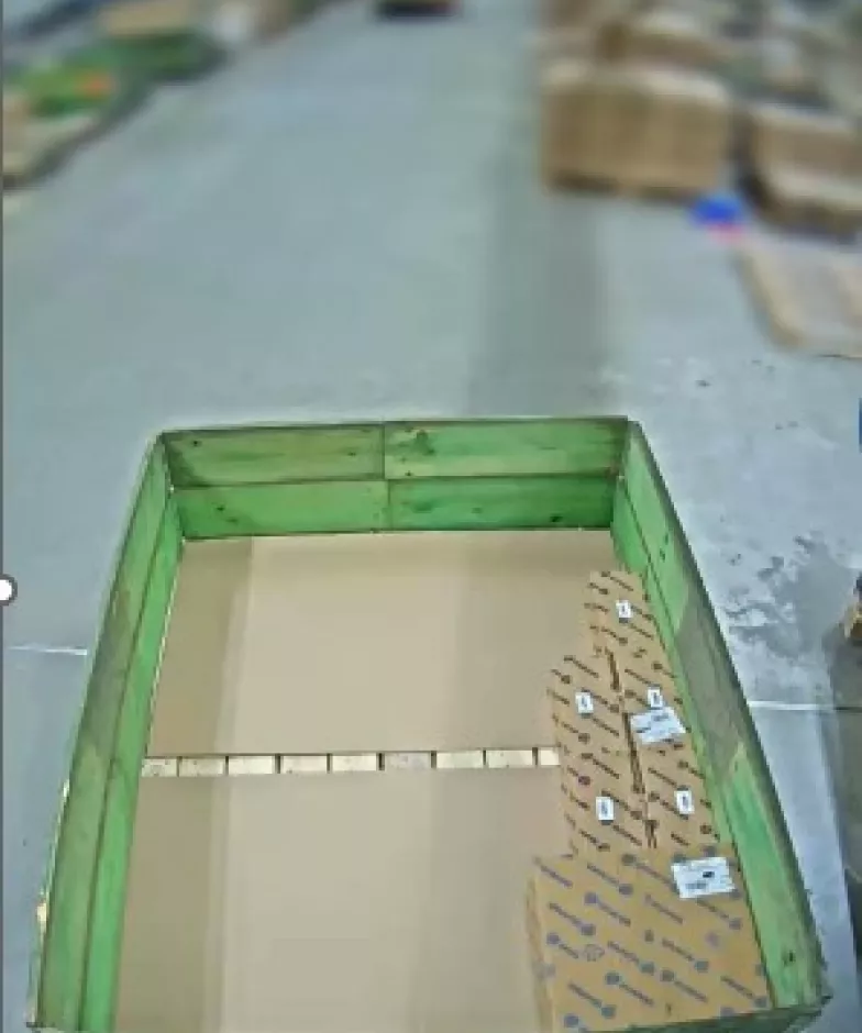 Picture from forklift truck at Scania, using bodyworn