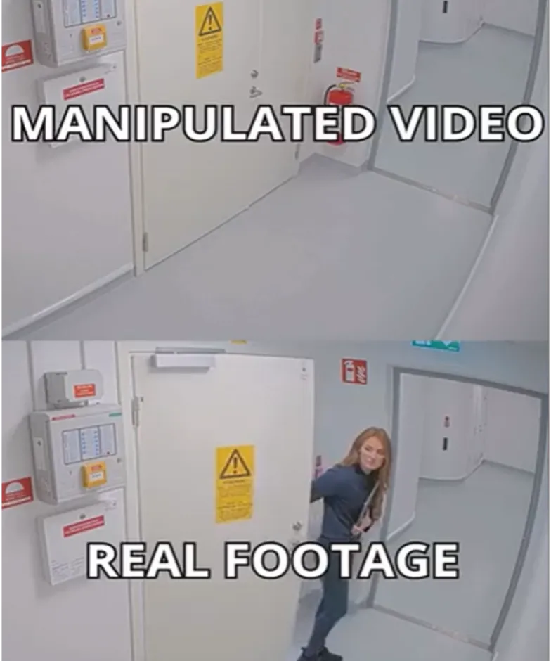 Axis Real Footage vs manipulated video