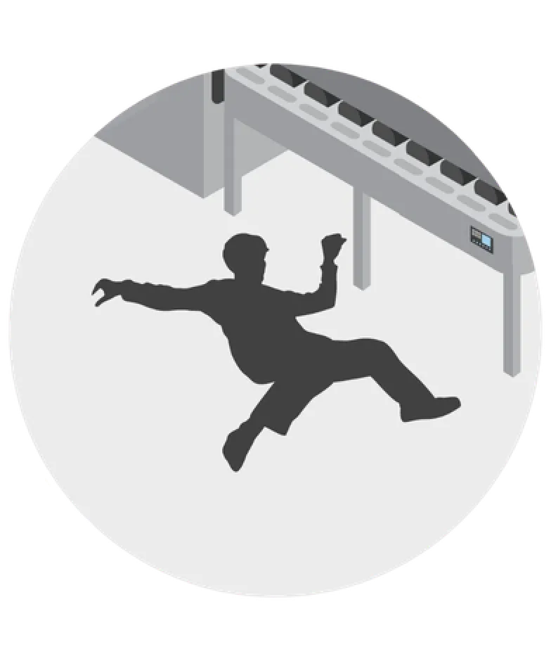 An illustration of fall detection technology.